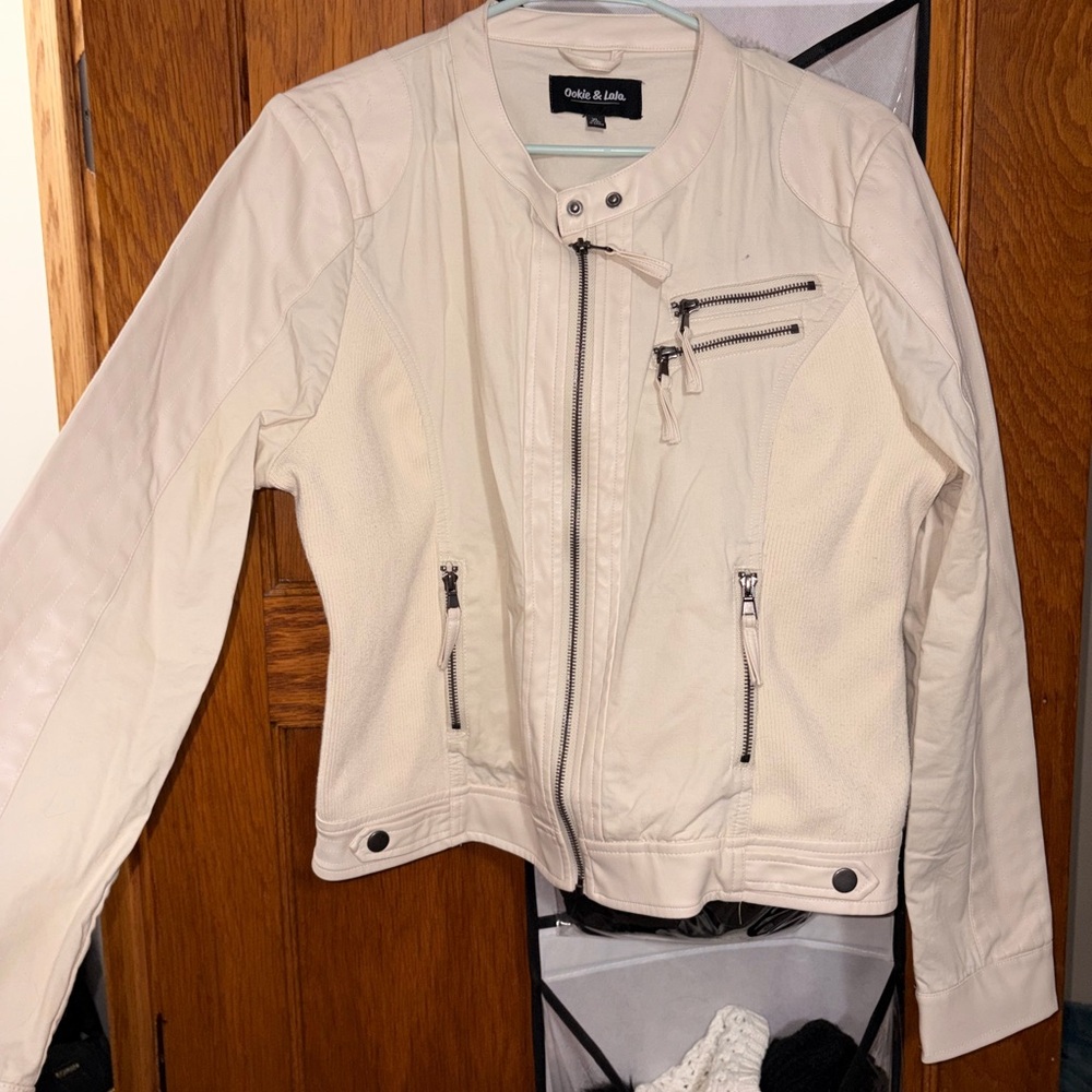 Cream Women's Moto Jacket